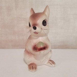 Squirrel Coin Bank Enesco Furry Tail